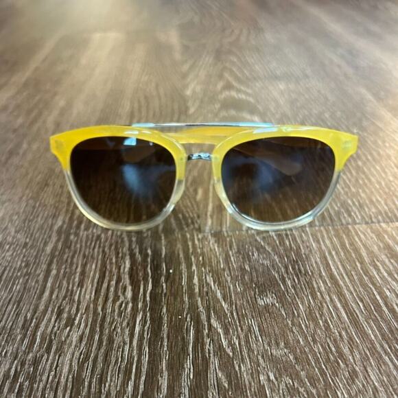 EUC Smith Optics Clayton Carbonic Lemon Yellow Crystal Sunglasses Gradien Unisex - Picture 9 of 16